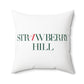 41 Tilt Strawberry Hill Spun Polyester Square Pillow