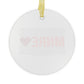 Monroe Love Glass Ornaments