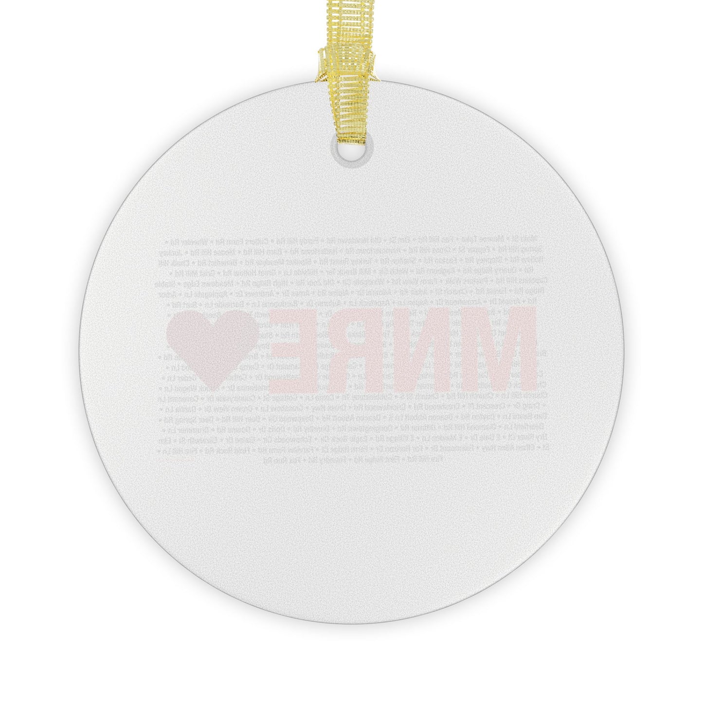 Monroe Love Glass Ornaments