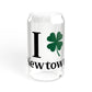 I Clover Newtown Sipper Glass, 16oz