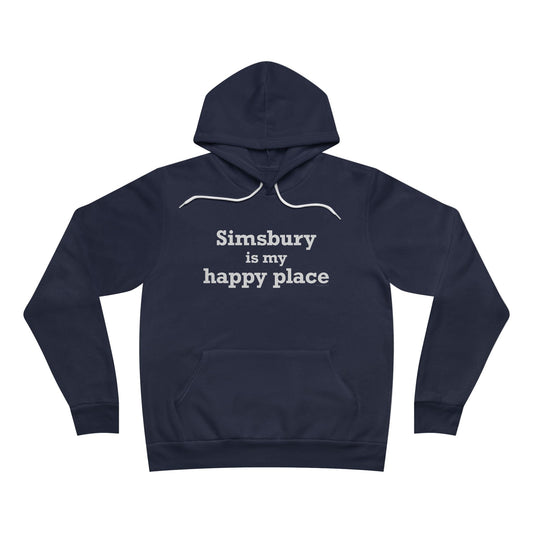 Simsbury is My Happy Place Unisex Sponge Fleece Pullover Hoodie