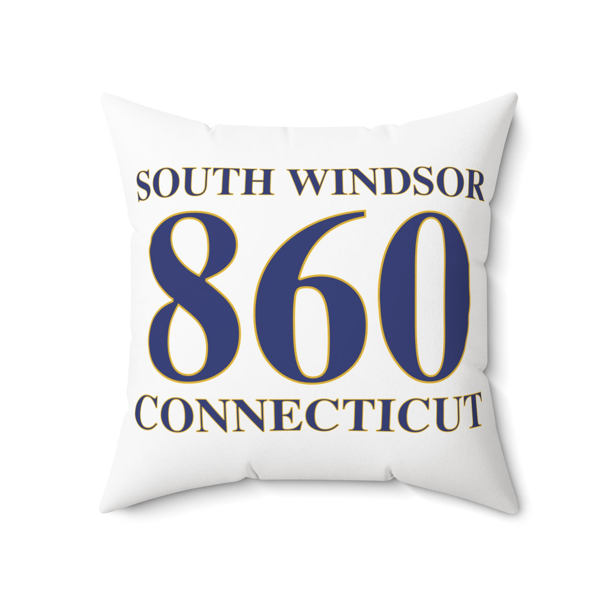 South Windsor 860 Connecticut Polyester Square Pillow