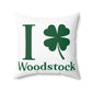I Clover Woodstock Spun Polyester Square Pillow