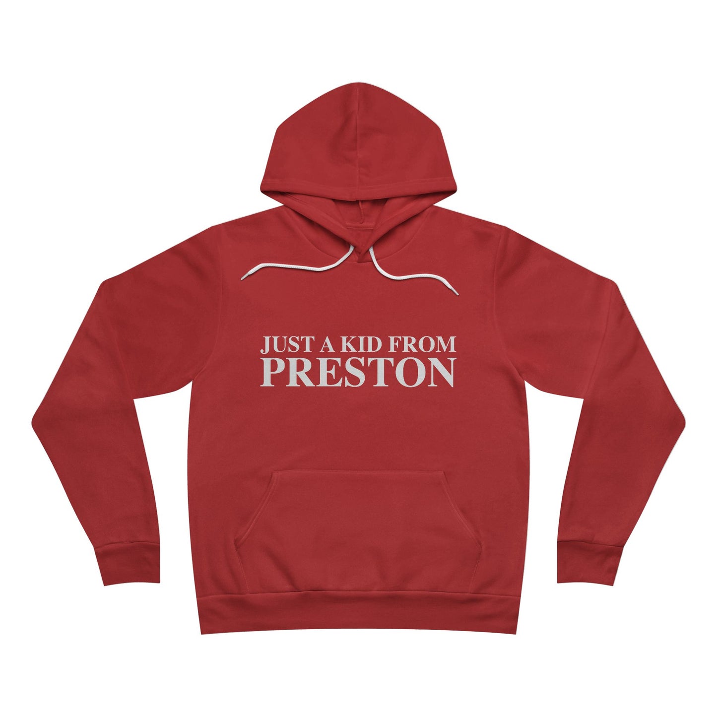 Just a kid from Preston Unisex Sponge Fleece Pullover Hoodie