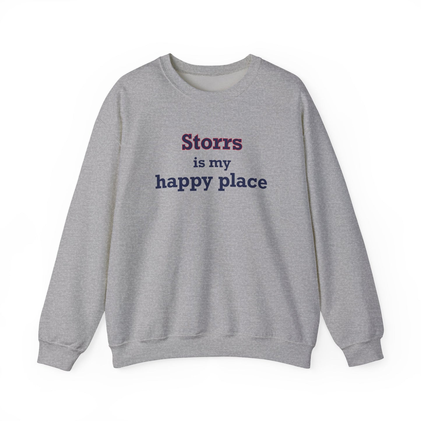 Storrs Is My Happy Place Unisex Heavy Blend™ Crewneck Sweatshirt