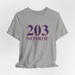 203 Monroe Red White & Blue Unisex Jersey Short Sleeve T-Shirt