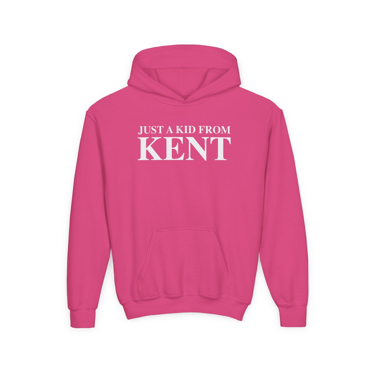 Just a kid from Kent Youth Heavy Blend Hooded Sweatshirt