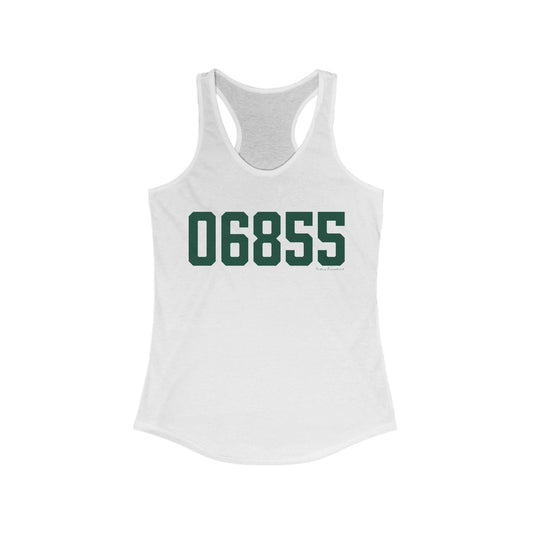06855 Norwalk Connecticut Zip Code Women's Ideal Racerback Tank Top
