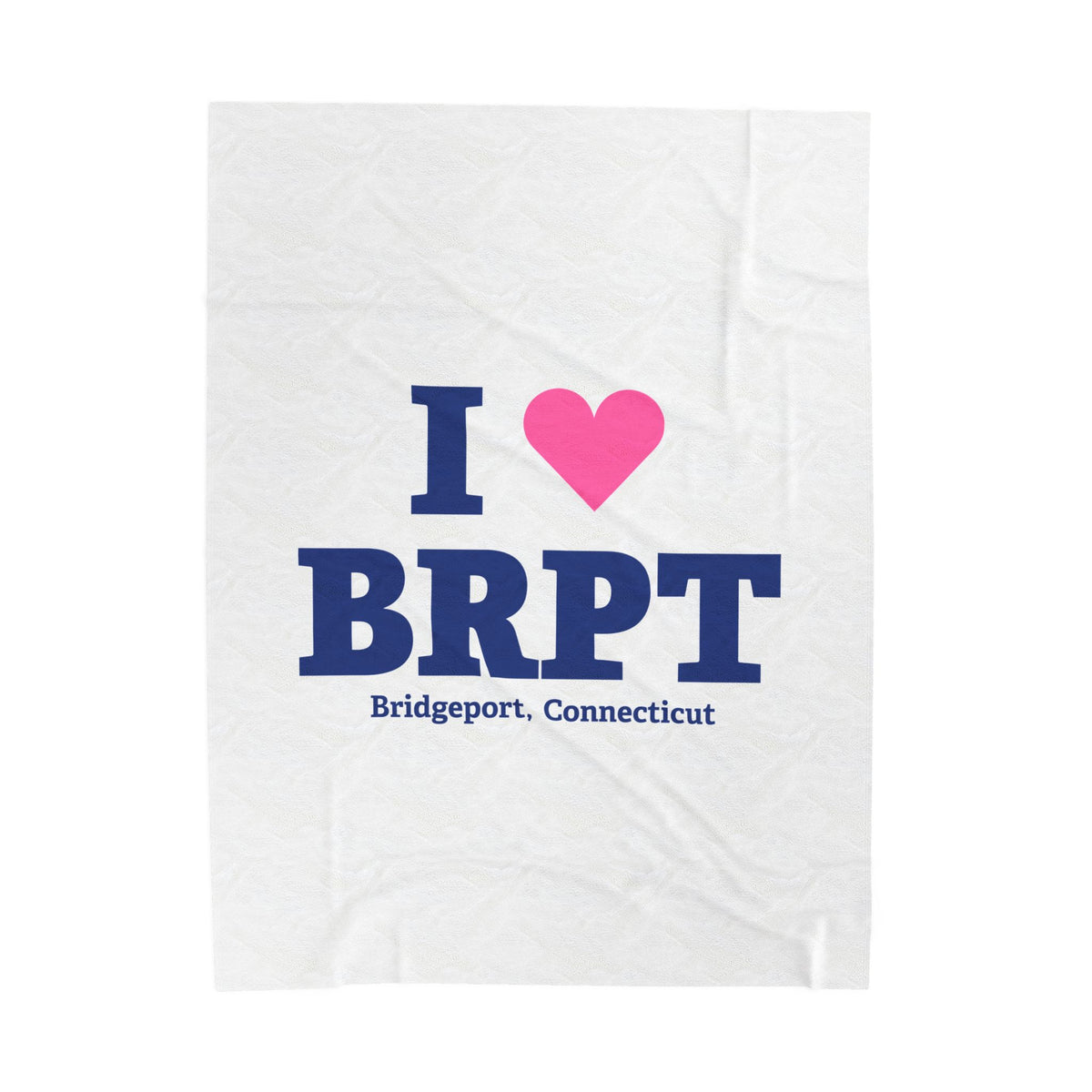 I Heart BRPT Velveteen Plush Blanket