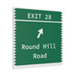 Vintage Merritt Parkway Exit 28 Sign Matte Canvas, Stretched, 1.25"
