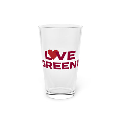 Love Old Greenwich  Pint Glass, 16oz