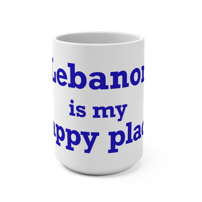 Lebanon is My Happy Place Mug 15oz