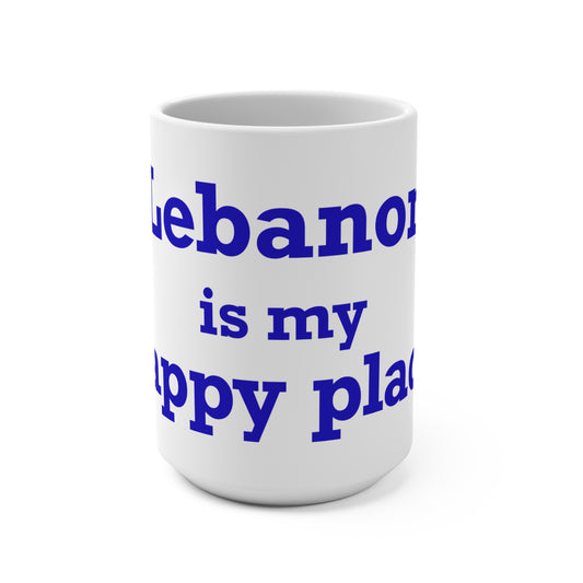 Lebanon is My Happy Place Mug 15oz