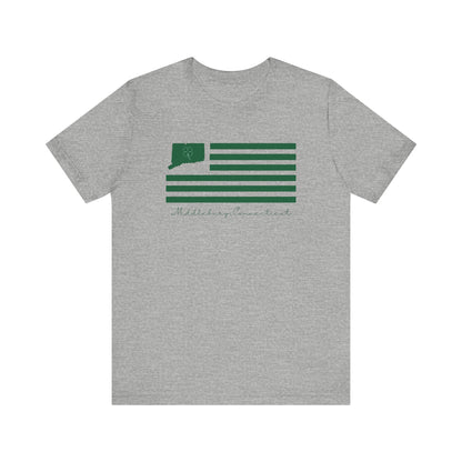 Middlebury Connecticut St. Patrick’s Day Flag Unisex Jersey Short Sleeve T-Shirt