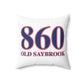 860 Old Saybrook Red, White & Blue Spun Polyester Square Pillow