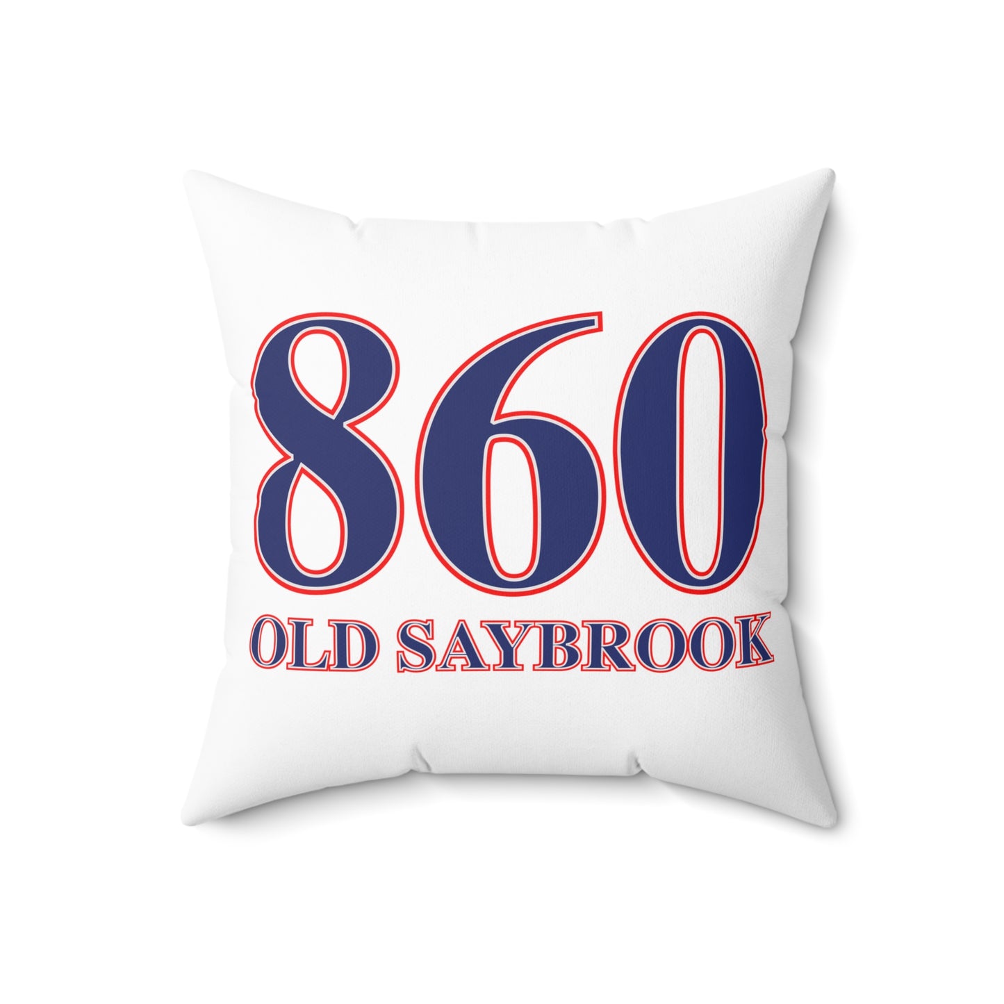 860 Old Saybrook Red, White & Blue Spun Polyester Square Pillow