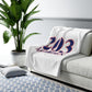 203 Meriden Red White & Blue Sherpa Fleece Blanket