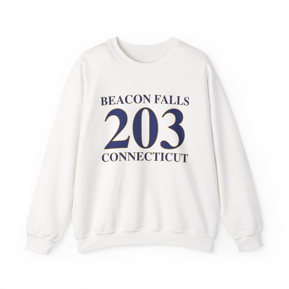 Beacon Falls 203 Connecticut Unisex Heavy Blend™ Crewneck Sweatshirt