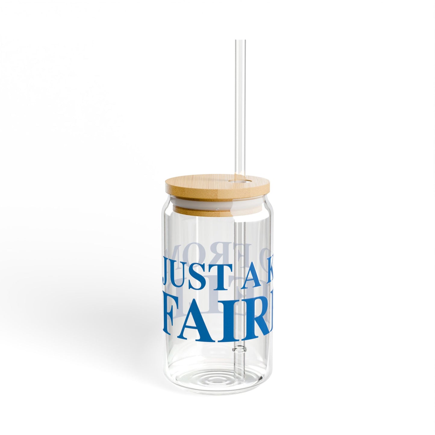 Just a kid from Fairfield Sipper Glass, 16oz