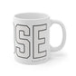 Goose Zip Code White & Black Mug 11oz