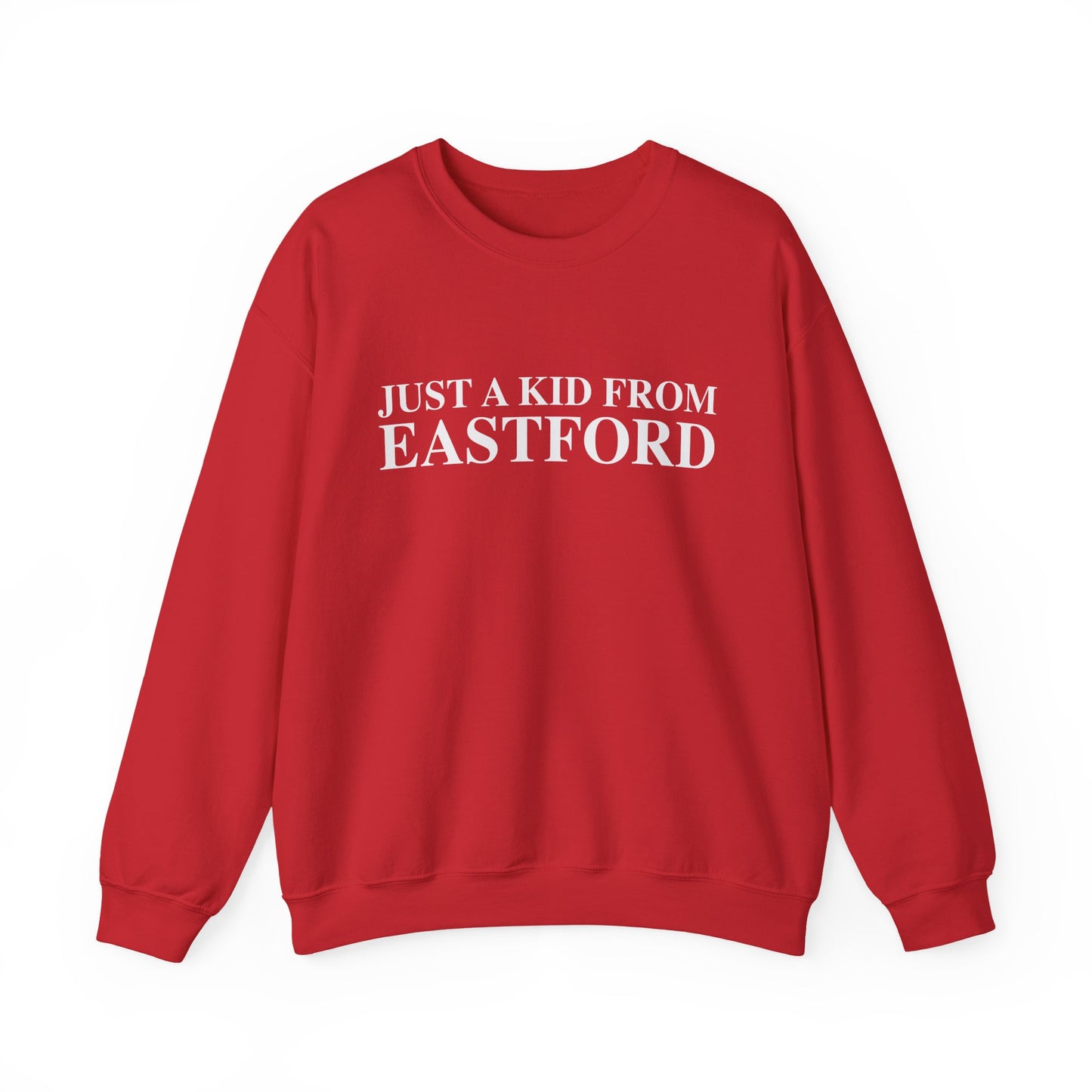 Just a kid from Eastford Unisex Heavy Blend™ Crewneck Sweatshirt