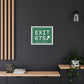 Vintage Exit 67S WCP Sign Matte Canvas, Stretched, 1.25"