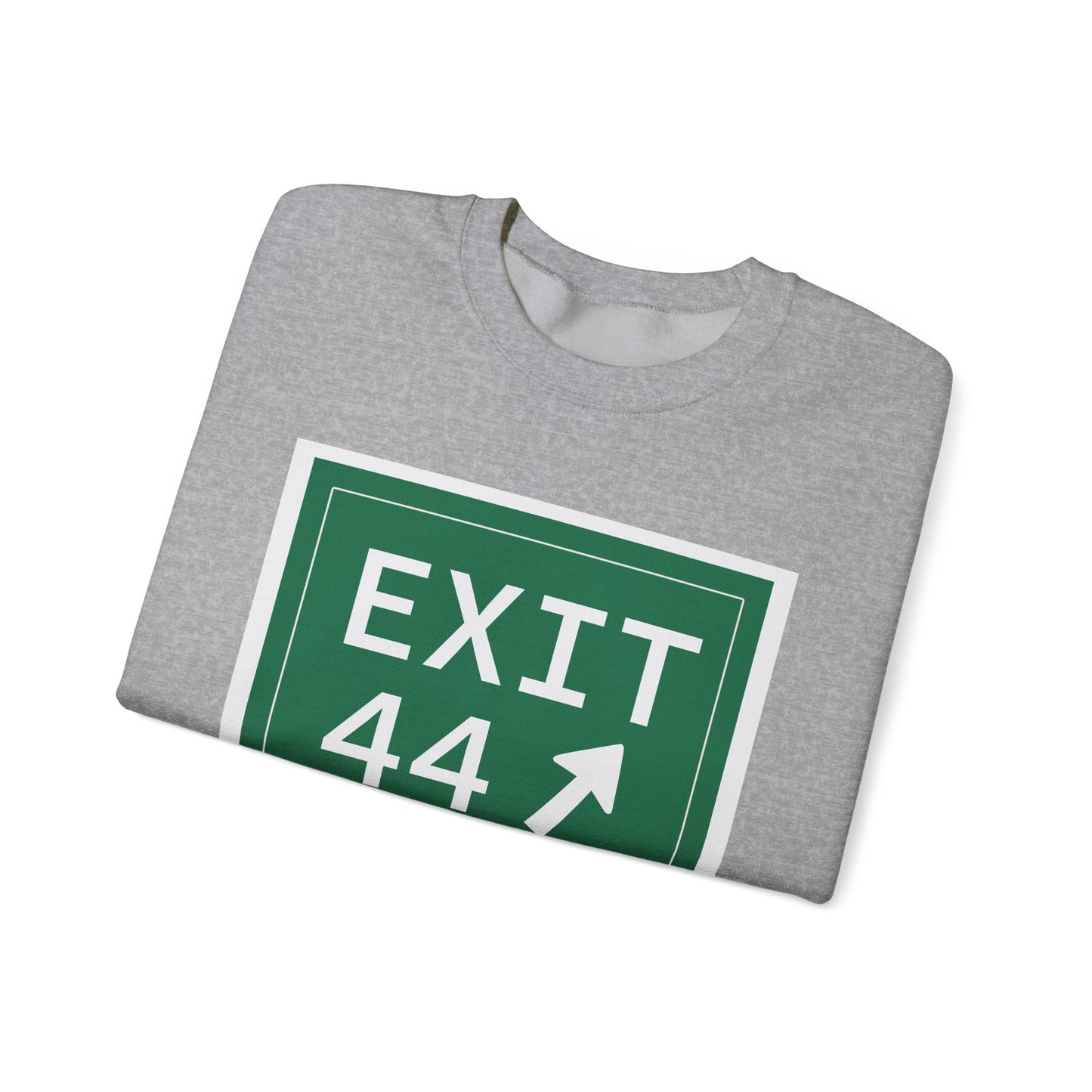 Vintage Exit 44 Merritt Parkway Sign Unisex Heavy Blend™ Crewneck Sweatshirt