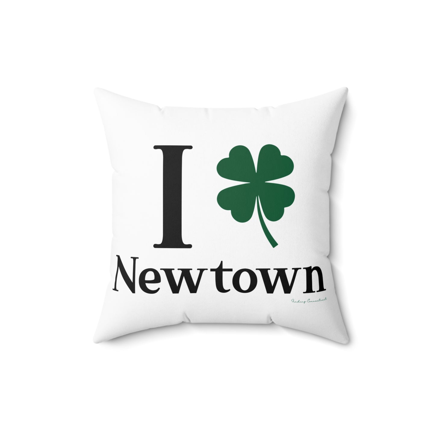 I Clover Newtown Spun Polyester Square Pillow