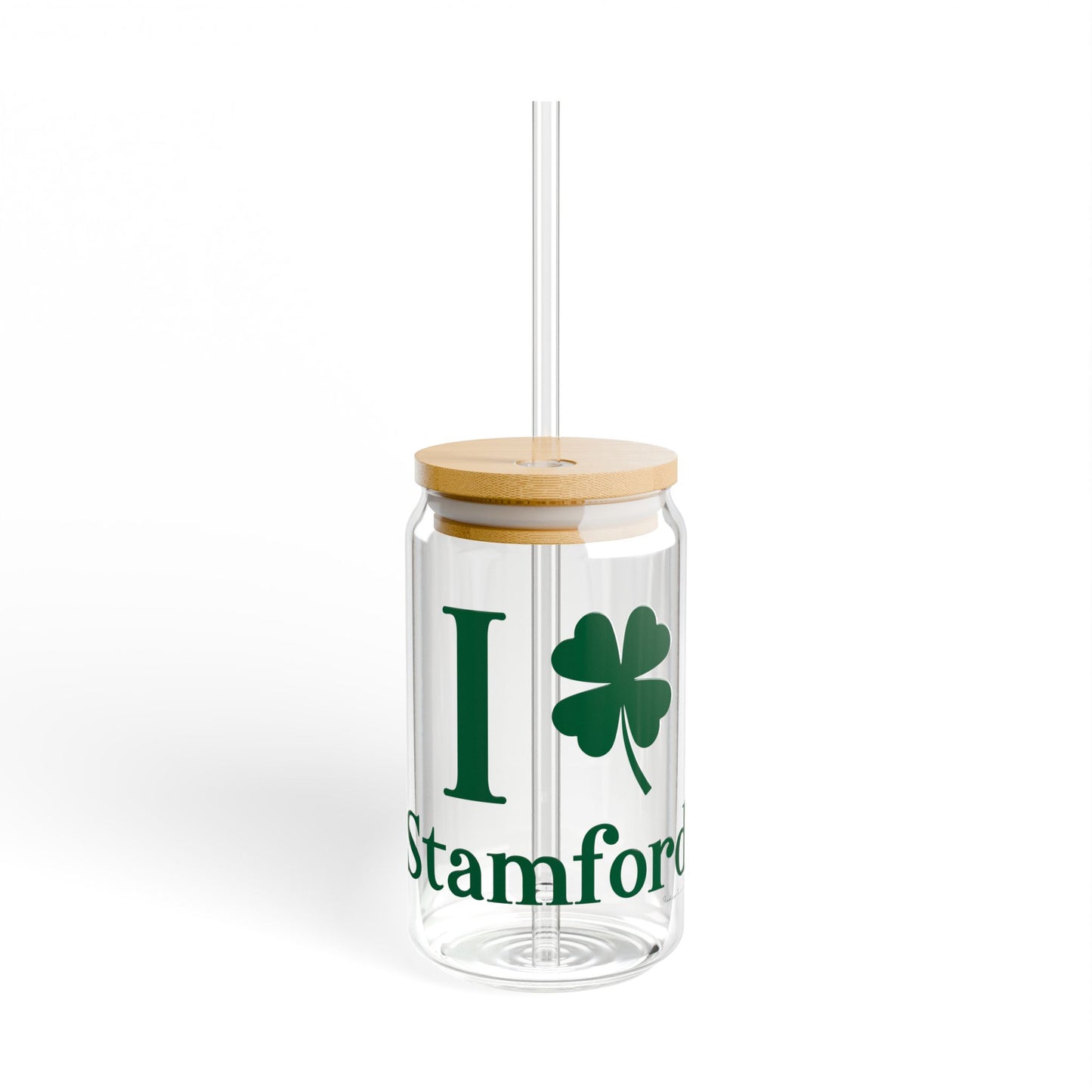 I Clover Stamford Sipper Glass, 16oz