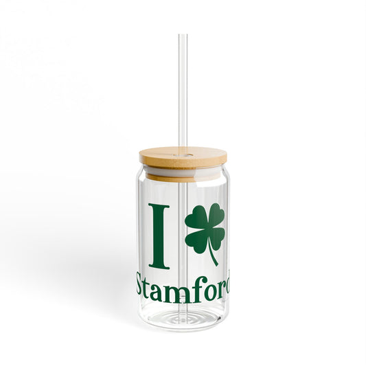 I Clover Stamford Sipper Glass, 16oz