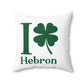 I Clover Hebron Spun Polyester Square Pillow