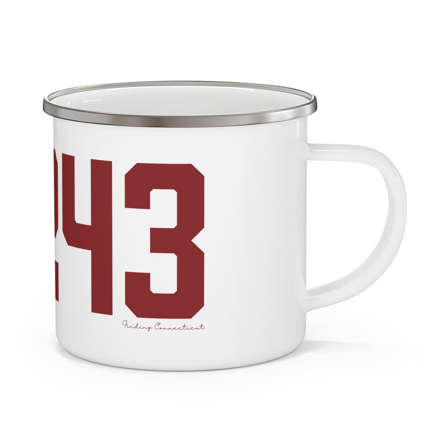 06243 Killingly  Connecticut Zip Code Enamel Camping Mug