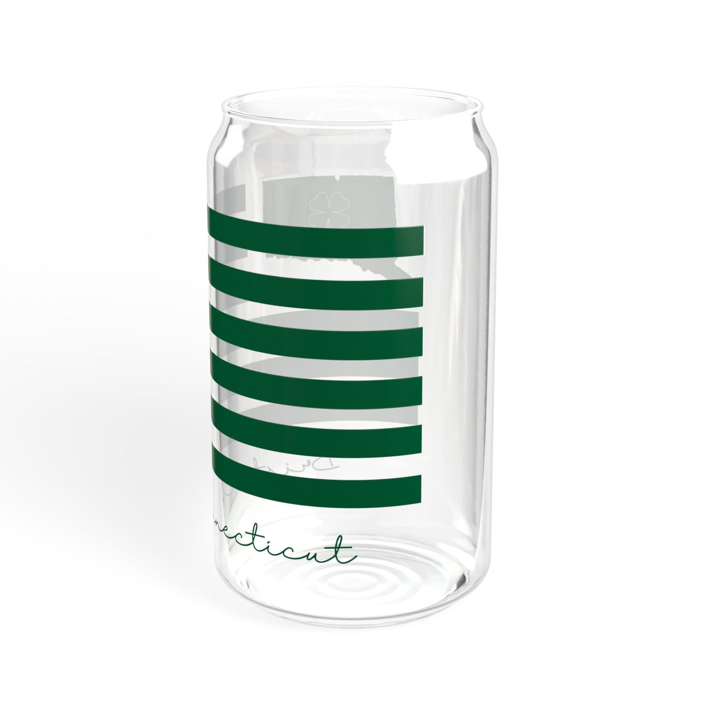 Bristol Connecticut St. Patrick’s Day Flag Sipper Glass, 16oz