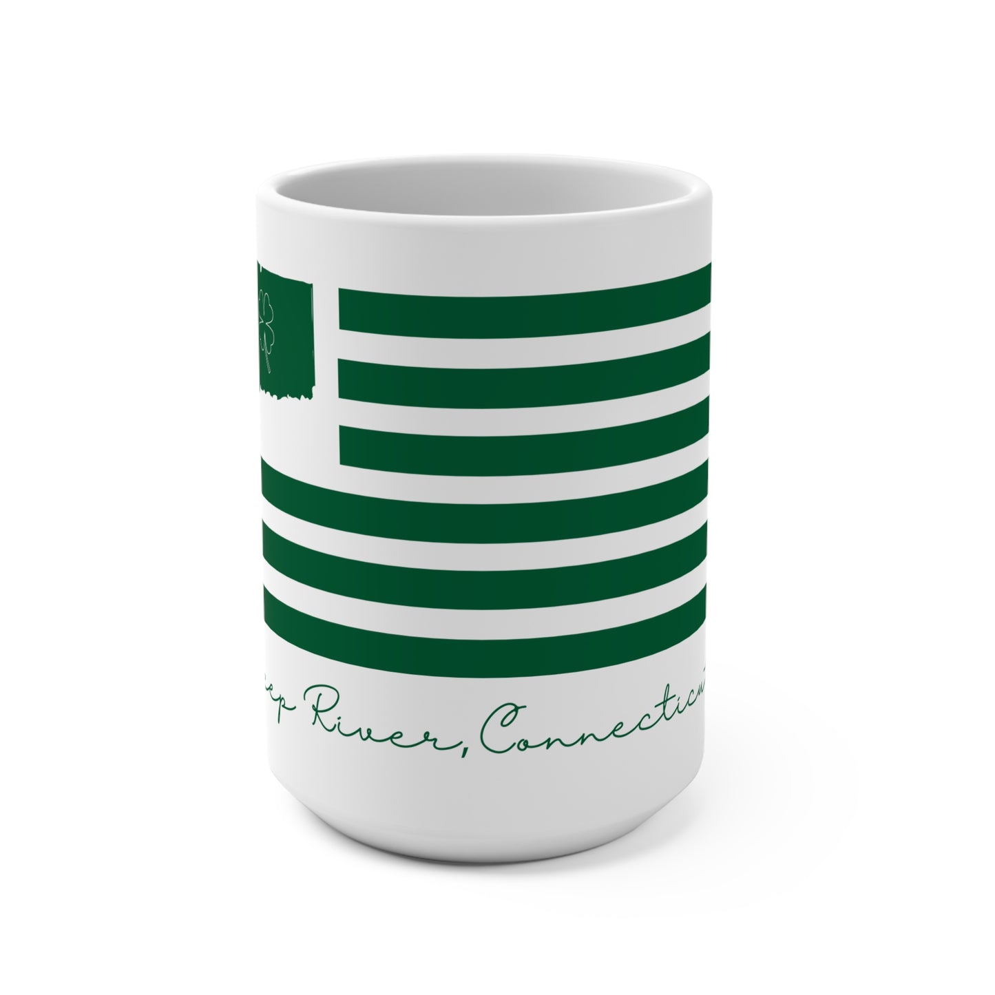 Deep River Connecticut St. Patrick’s Day Flag Mug 15oz