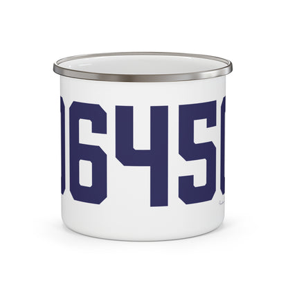 06450 Meriden Connecticut Zip Code Enamel Camping Mug