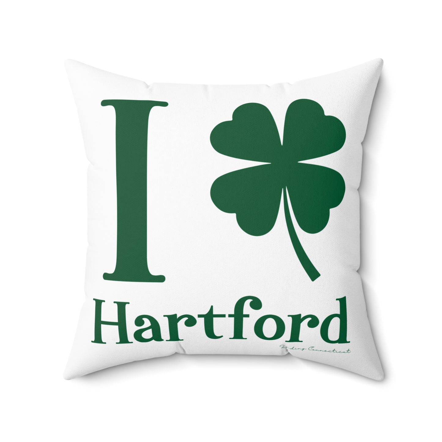 I Clover Hartford Spun Polyester Square Pillow