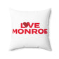 Love Monroe Spun Polyester Square Pillow