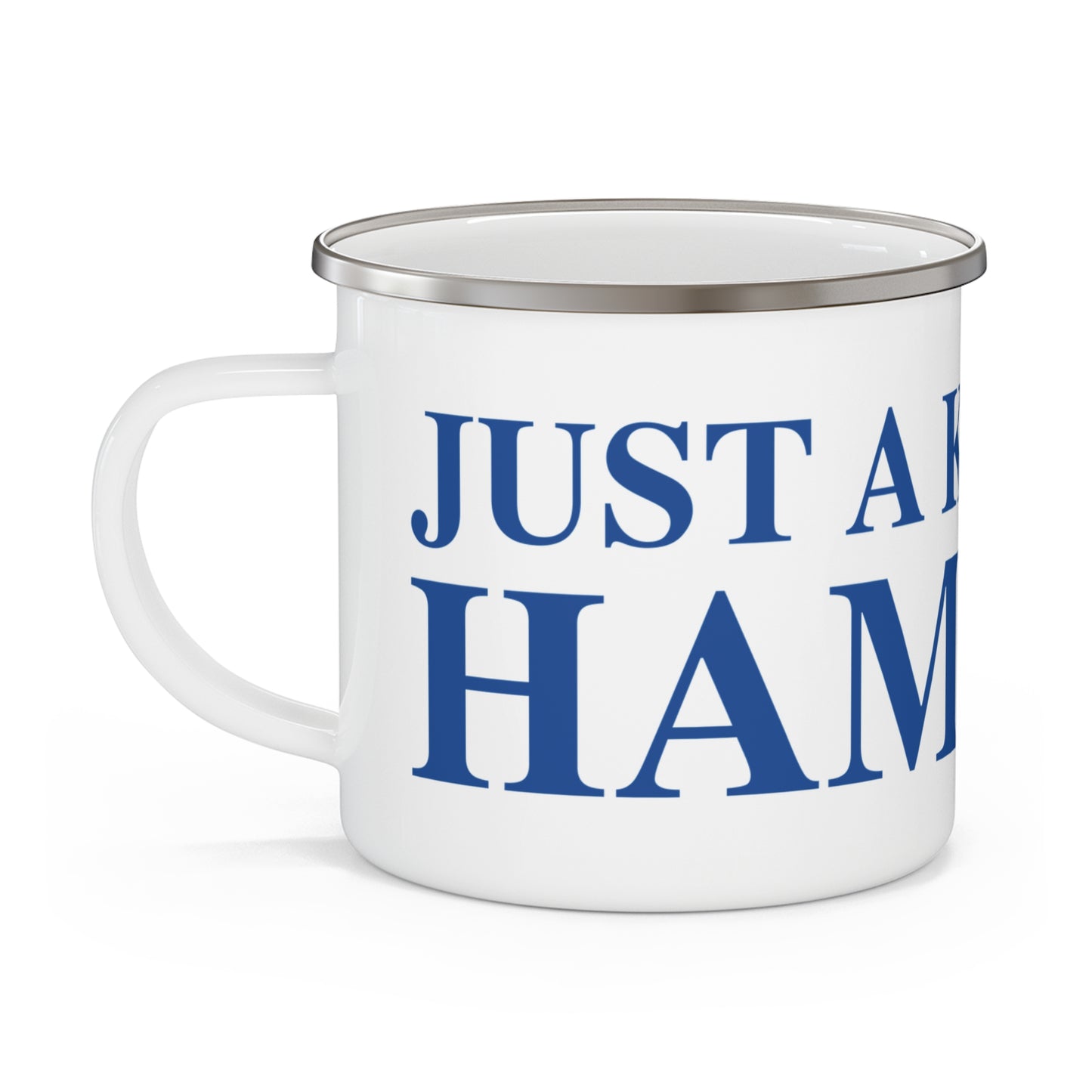 Just a kid from Hampton Enamel Camping Mug