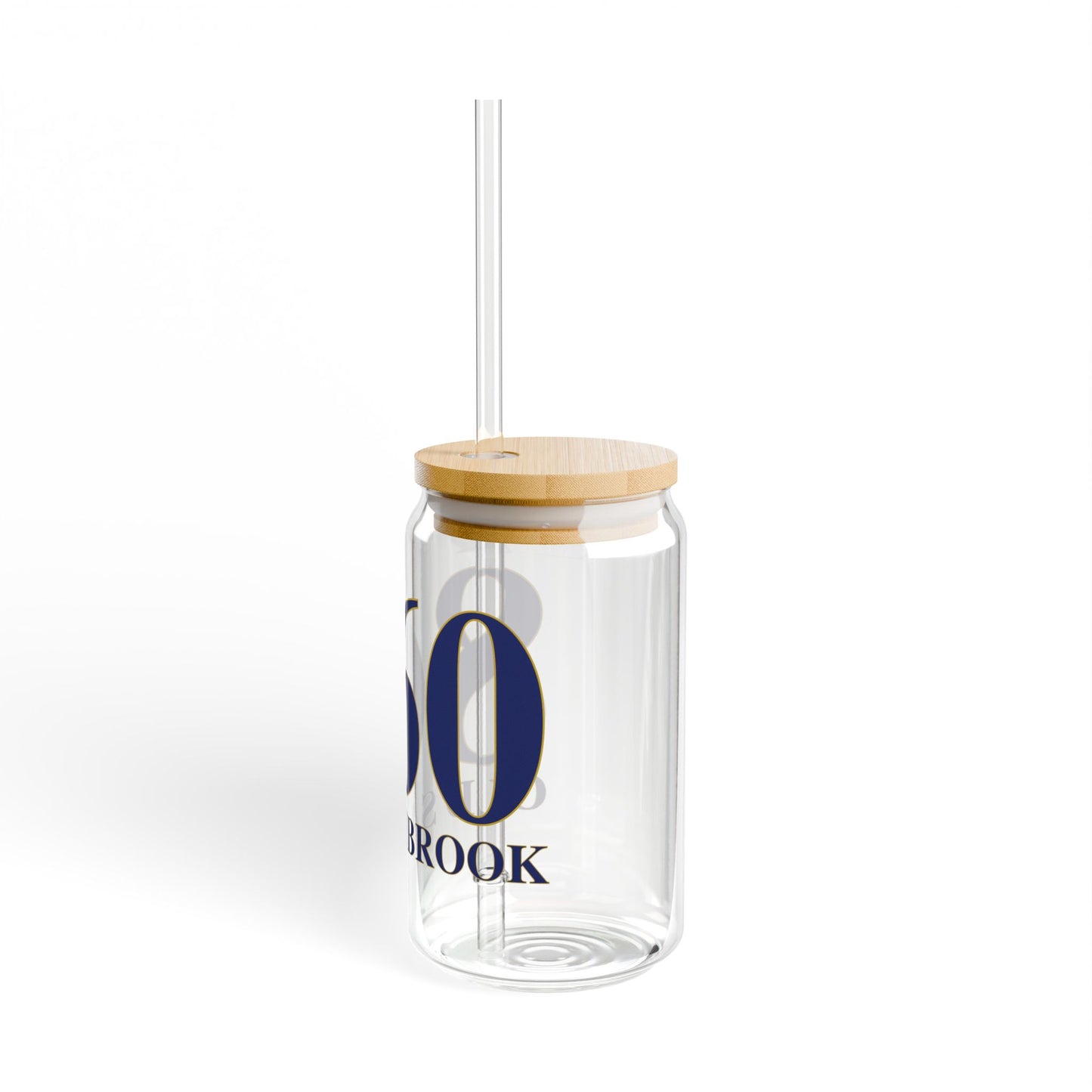 860 Old Saybrook Glass Can with Straw and Lid, 16oz