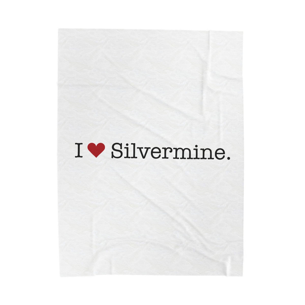 I Heart Silvermine. Velveteen Plush Blanket