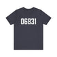 06831 - Greenwich CT Zip Code Unisex Jersey Short Sleeve T-Shirt