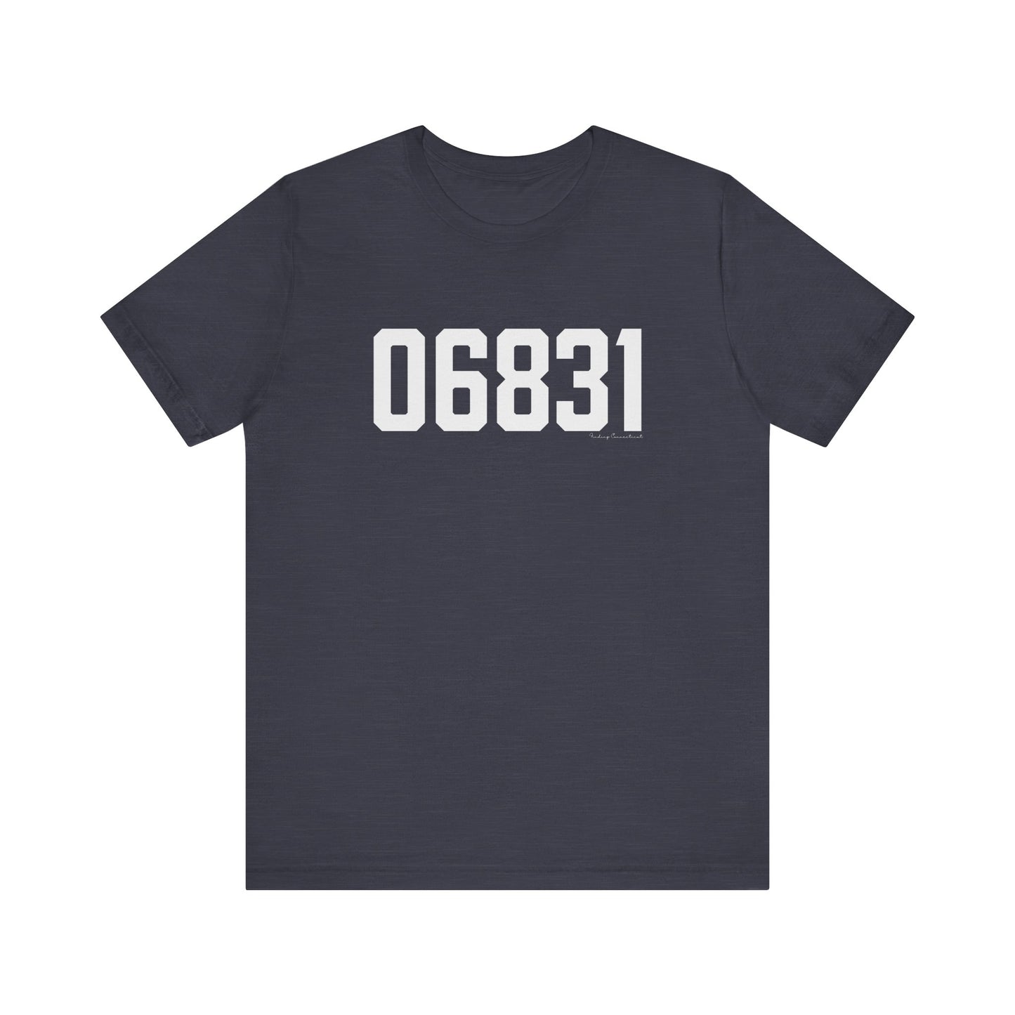 06831 - Greenwich CT Zip Code Unisex Jersey Short Sleeve T-Shirt