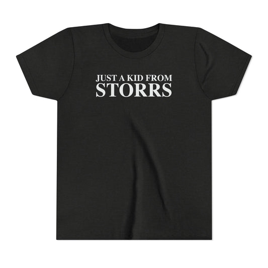 Just a kid from Storrs Youth Short Sleeve T-Shirt