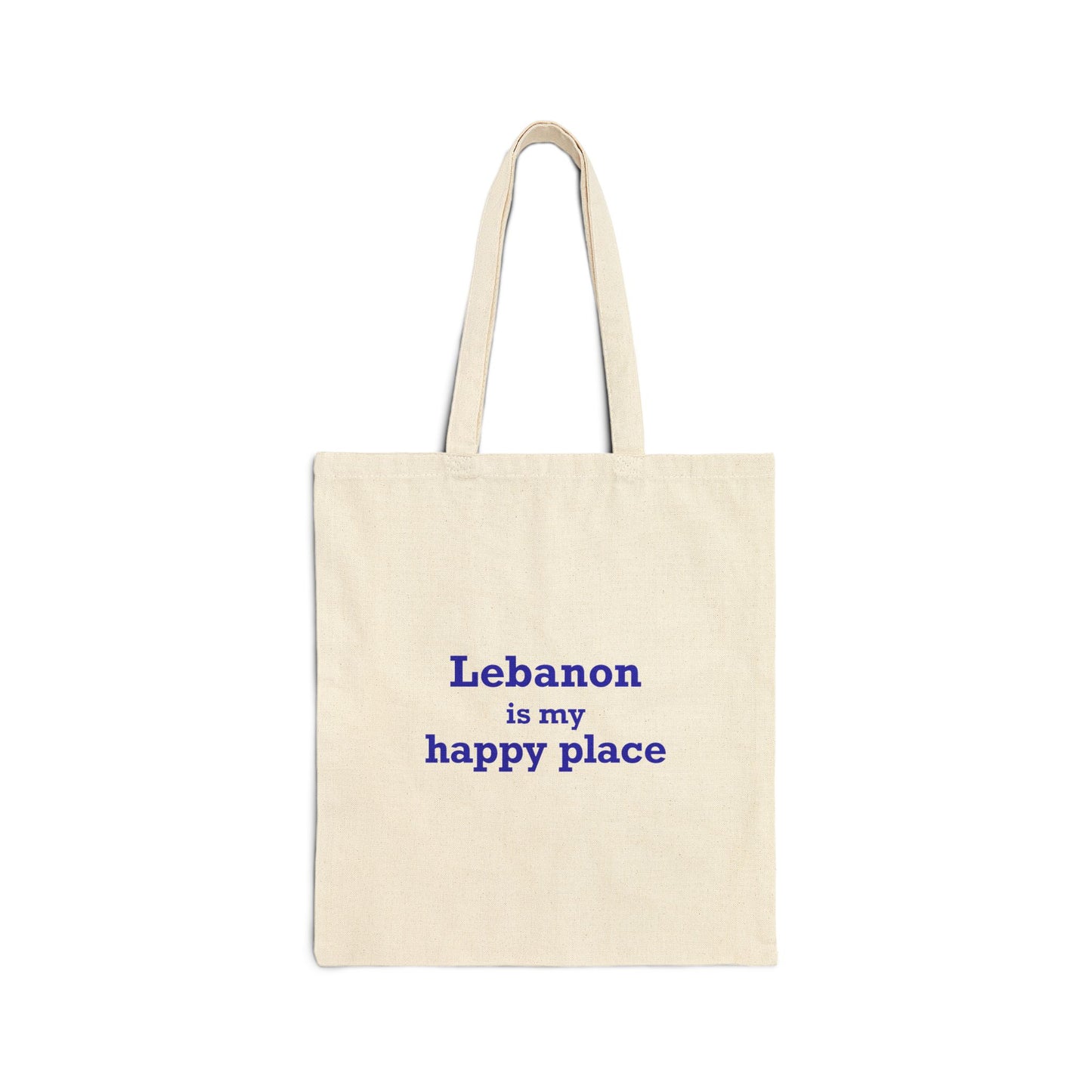 Lebanon is My Happy Place Cotton Canvas Tote Bag
