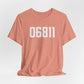 06811 Danbury CT Zip Code Unisex Jersey Short Sleeve T-Shirt