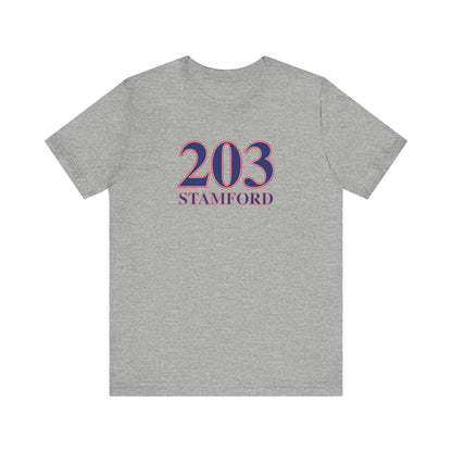 203 Stamford Red, White & Blue Unisex Jersey Short Sleeve T-Shirt