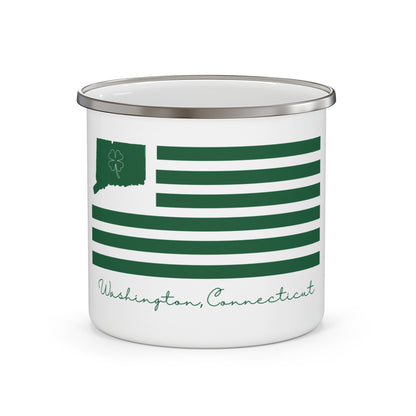 Washington Connecticut St. Patrick’s Day Flag Enamel Camping Mug