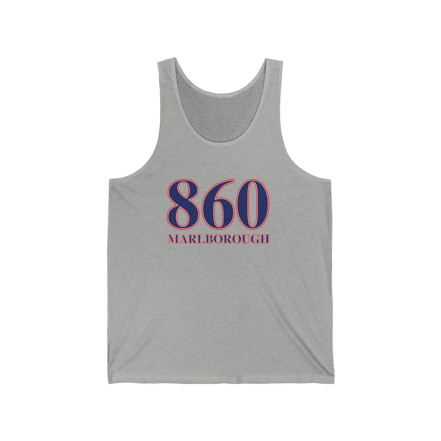 860 Marlborough Red White & Blue Unisex Jersey Tank Top