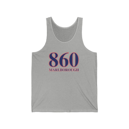 860 Marlborough Red White & Blue Unisex Jersey Tank Top
