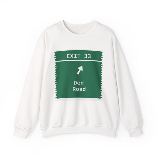 Vintage Merritt Parkway Exit 33 Sign Unisex Heavy Blend™ Crewneck Sweatshirt